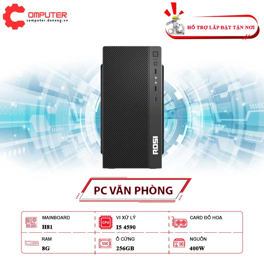 Pc-dnc-van-phong-psu-400-i5-4590-main-h81-ram-8gb-ssd-256gb